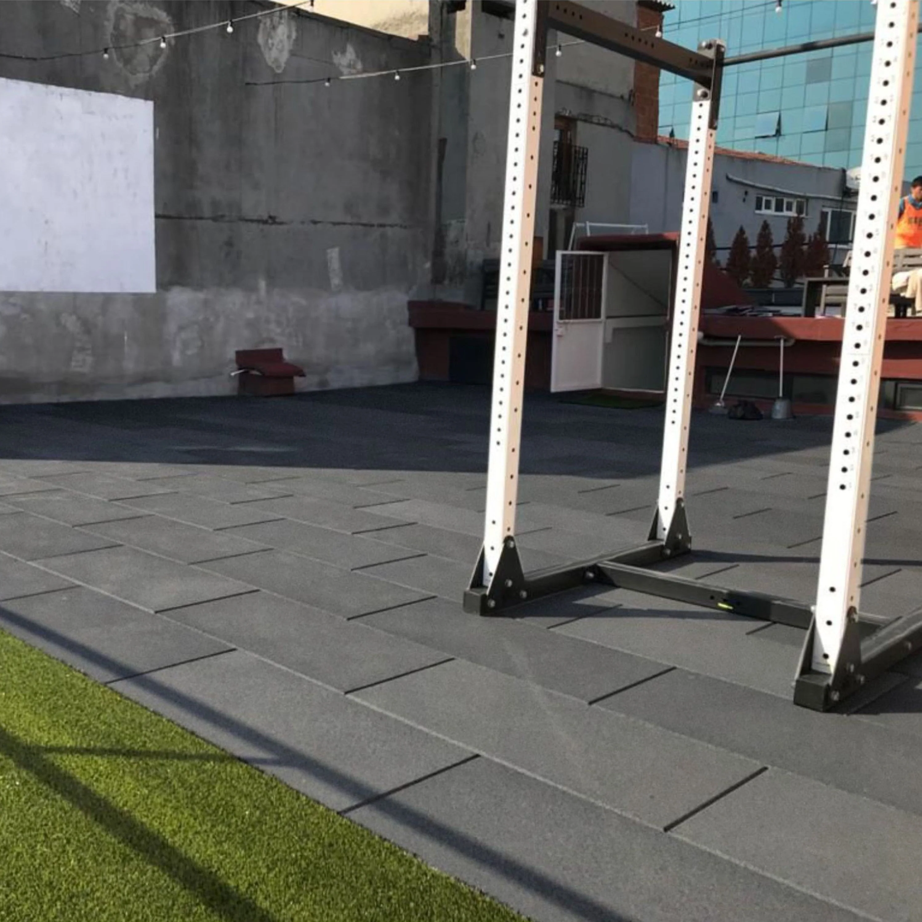 45m2 triple garage package, BeFit Flatline Grey Rubber Gym Flooring