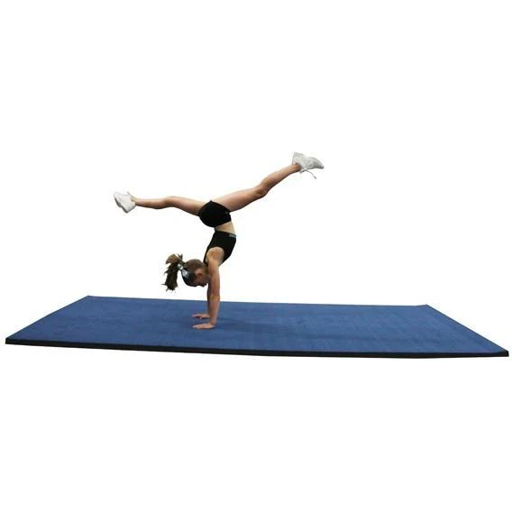 2 x 3 metre Cannons UK Rollaway Gymnastics Wrestling Martial Arts Mat Carpet Top Blue or Black - Image 4